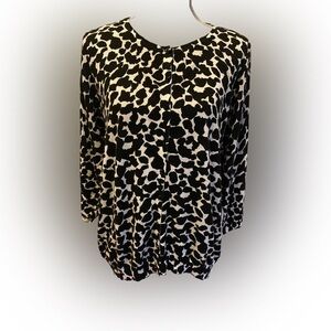 Relativity Lightweight Animal Print Cardigan, Size 2X